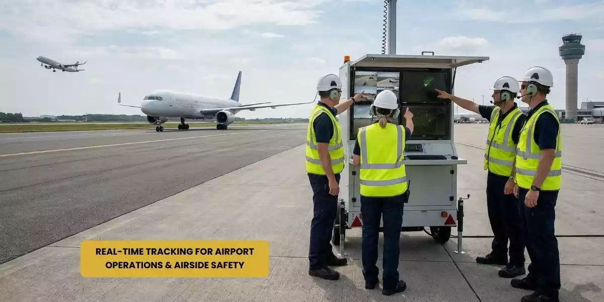 Badge Tracker enabling real-time tracking of staff and assets across airport terminals and airside zones